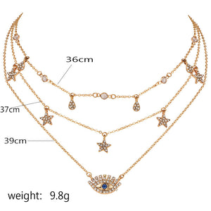 Bls-miracle Multilayer Necklace for Women trendy stylish