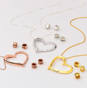 Personalized Heart Necklaces Women Jewelry Custom Name Necklaces & Pendants Mothers Day Gift