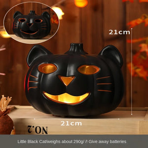Halloween Pumpkin Lantern Haunted House Decoration - Pumpkin Themed Luminous Decoration Props, Festive Party Atmosphere Lights