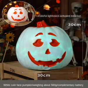Halloween Pumpkin Lantern Haunted House Decoration - Pumpkin Themed Luminous Decoration Props, Festive Party Atmosphere Lights