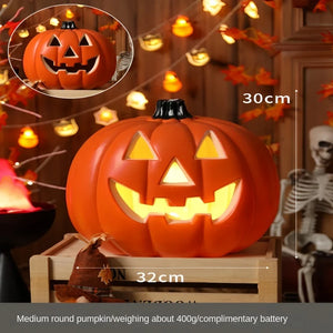 Halloween Pumpkin Lantern Haunted House Decoration - Pumpkin Themed Luminous Decoration Props, Festive Party Atmosphere Lights