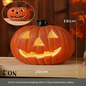 Halloween Pumpkin Lantern Haunted House Decoration - Pumpkin Themed Luminous Decoration Props, Festive Party Atmosphere Lights