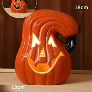 Halloween Pumpkin Lantern Haunted House Decoration - Pumpkin Themed Luminous Decoration Props, Festive Party Atmosphere Lights