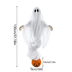Halloween Pumpkin and Ghost Ambient Lights Outdoor Yard Decorations Ghost Garden Ornaments Haunted House Decoration Props