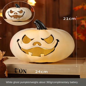 Halloween Pumpkin Lantern Haunted House Decoration - Pumpkin Themed Luminous Decoration Props, Festive Party Atmosphere Lights