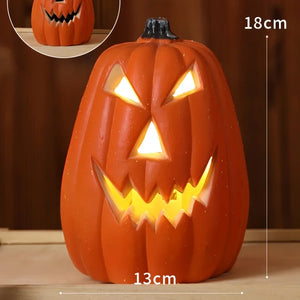 Halloween Pumpkin Lantern Haunted House Decoration - Pumpkin Themed Luminous Decoration Props, Festive Party Atmosphere Lights