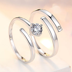 Rings Opening Wedding Simulation Diamond Ring