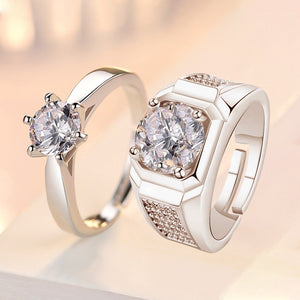 Rings Opening Wedding Simulation Diamond Ring
