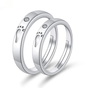Moissanite Engagement Couple Couple Rings