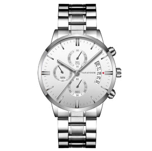 waterproof stainless steel business watches