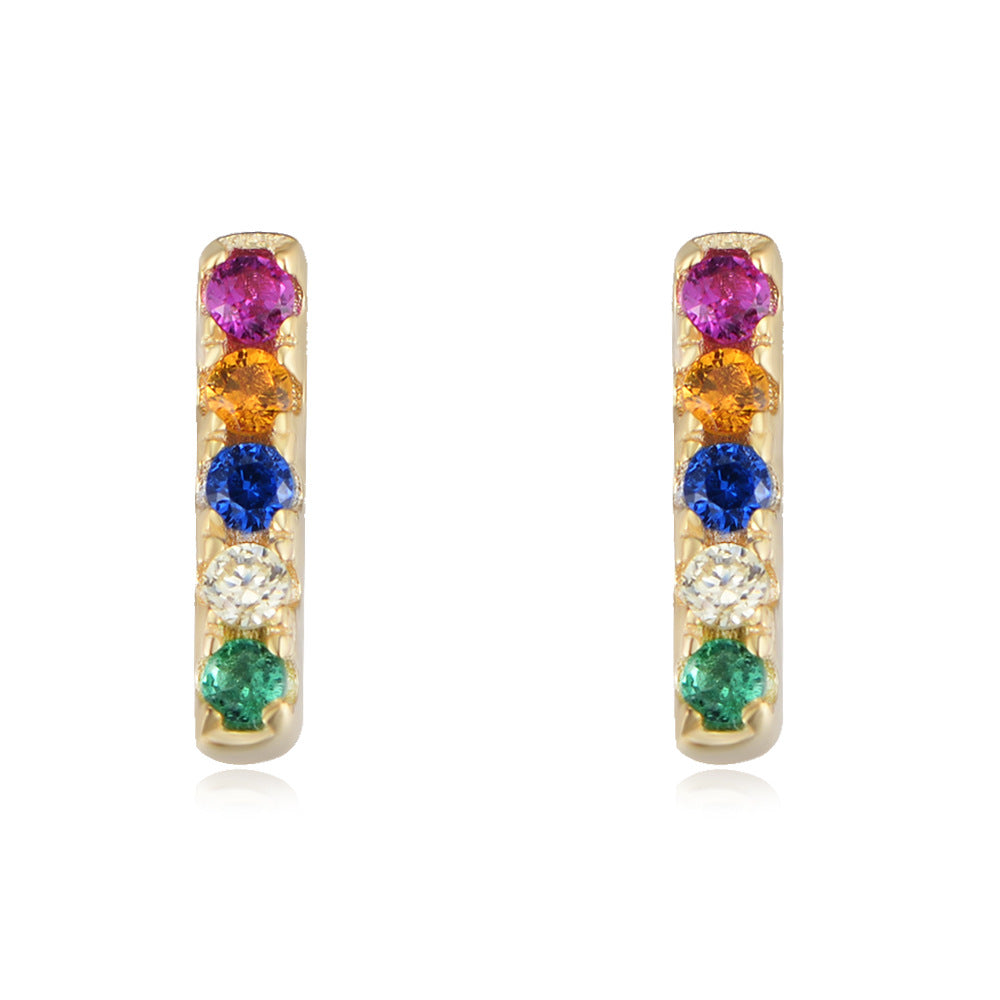 Zigzag stud earrings