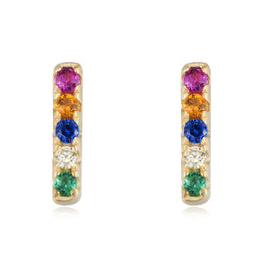 Zigzag stud earrings