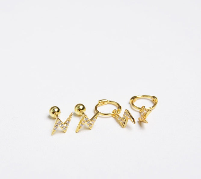 Lightning Stud Earrings