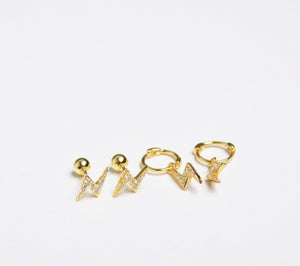 Lightning Stud Earrings