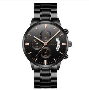 waterproof stainless steel business watches