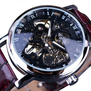 Mechanical watches Men's mechanical watches featuring intricate skeleton design and classic Roman numerals.