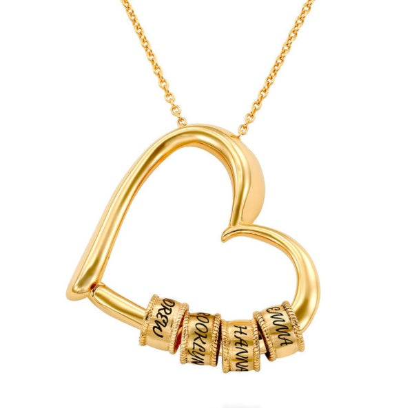 Personalized Heart Necklaces Women Jewelry Custom Name Necklaces & Pendants Mothers Day Gift