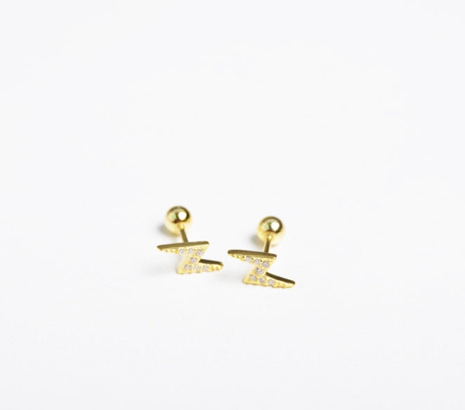 Lightning Stud Earrings