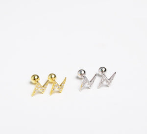 Lightning Stud Earrings