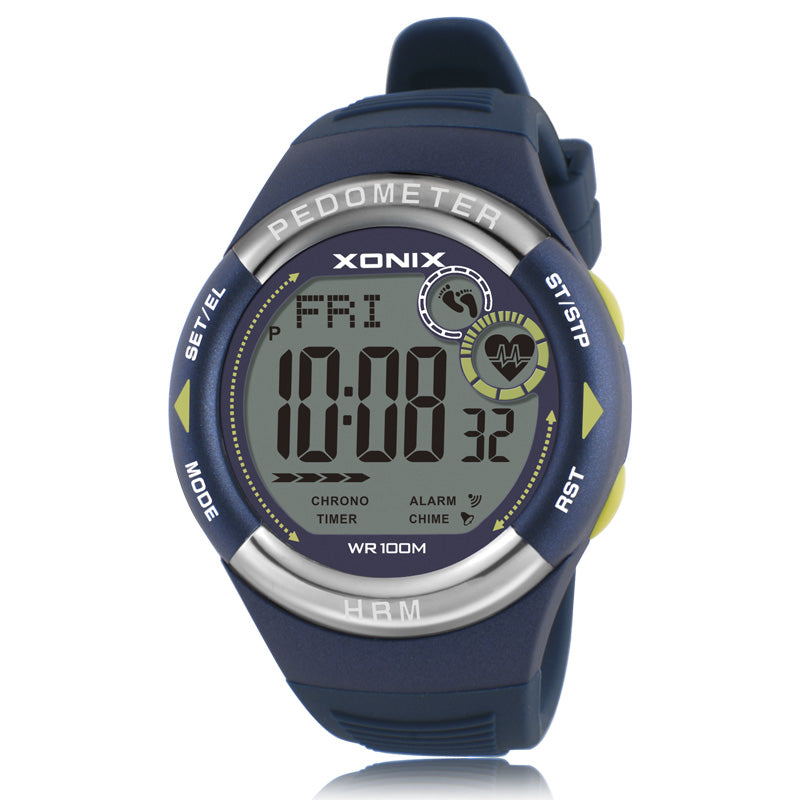 waterproof electronic watch without chest strap