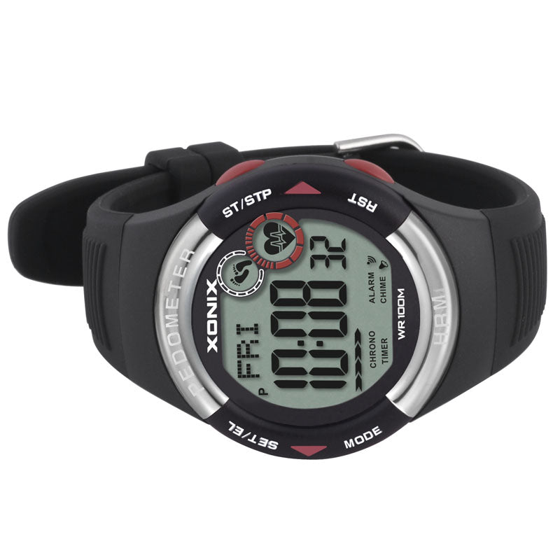 waterproof electronic watch without chest strap