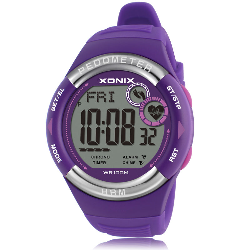 waterproof electronic watch without chest strap