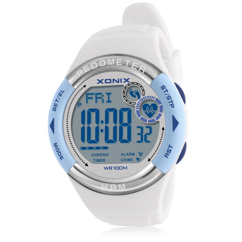 waterproof electronic watch without chest strap