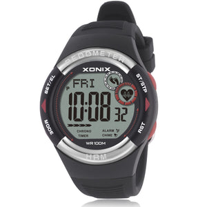 waterproof electronic watch without chest strap