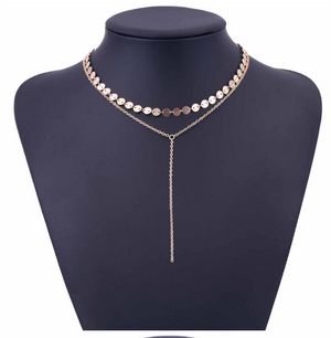 Tattoo Coin Choker One Layer Three Layers Lariat Y Chokers Rhinestone Crystal Necklace