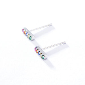 Zigzag stud earrings