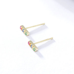 Zigzag stud earrings