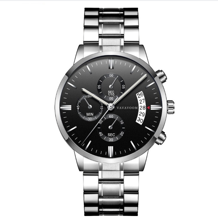 waterproof stainless steel business watches