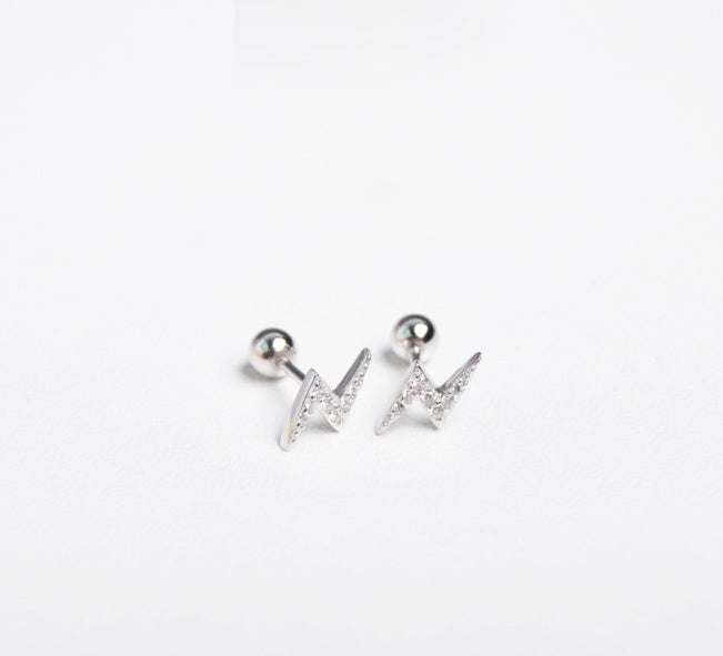 Lightning Stud Earrings