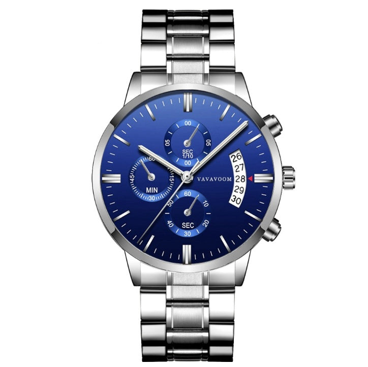 waterproof stainless steel business watches