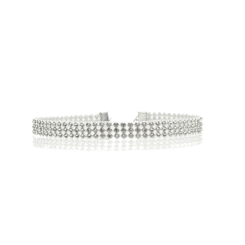 Fashion Women Full Crystal Rhinestone Choker Necklace design