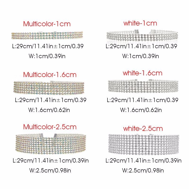 Fashion Women Full Crystal Rhinestone Choker Necklace design