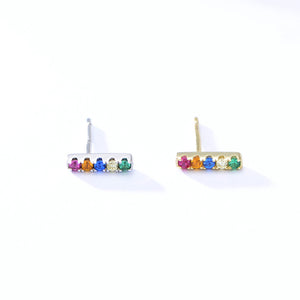 Zigzag stud earrings