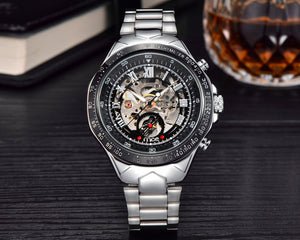 Mechanical watches and men’s mechanical watches showcasing intricate craftsmanship and modern style on a sleek metal bracelet.