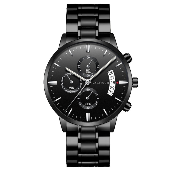 waterproof stainless steel business watches