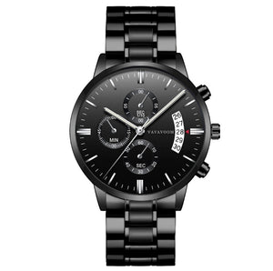 waterproof stainless steel business watches