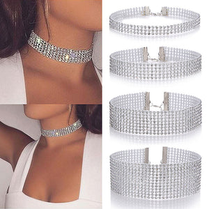 Fashion Women Full Crystal Rhinestone Choker Necklace design