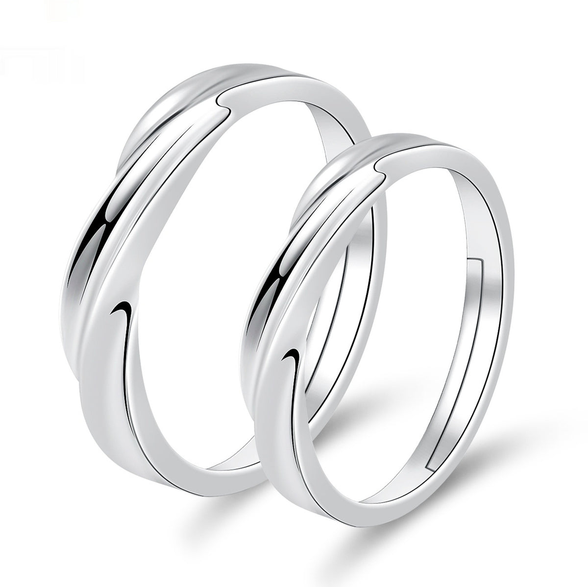 Moissanite Engagement Couple Couple Rings