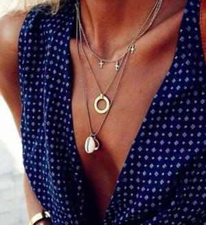 Bls-miracle Multilayer Necklace for Women trendy stylish 