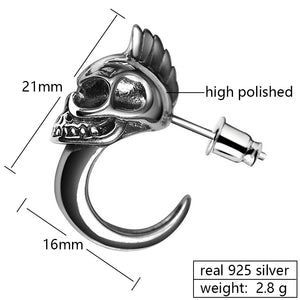 Skull stud earrings