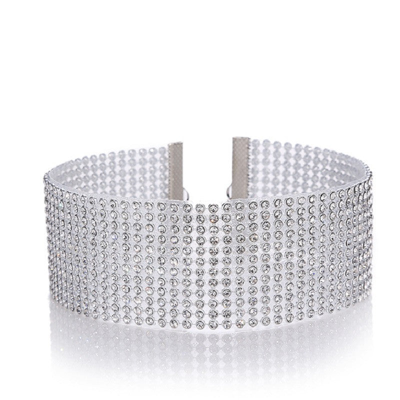 Fashion Women Full Crystal Rhinestone Choker Necklace design