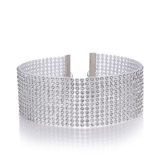 Fashion Women Full Crystal Rhinestone Choker Necklace design