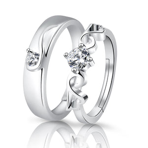 Moissanite Engagement Couple Couple Rings