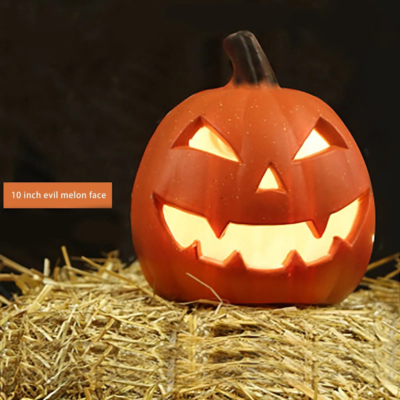 Halloween Decor Pumpkin Light Pumpkin Decor Indoor and Outdoor Vintage Style Hollow Lighted Pumpkin Scene Layout Home Decoration