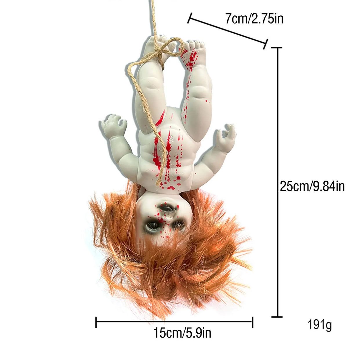 Halloween Hanging Ghost Dolls Spooky Tricky Toys Ornament Horror Atmosphere Bar Courtyard Prop Happy Halloween Day Party Decor