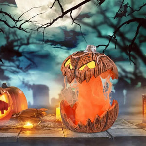Halloween Pumpkin Animated Decor,Noise Activated Talking and Lifting,Creates Spooky Atmosphere for Halloween Party Decoration